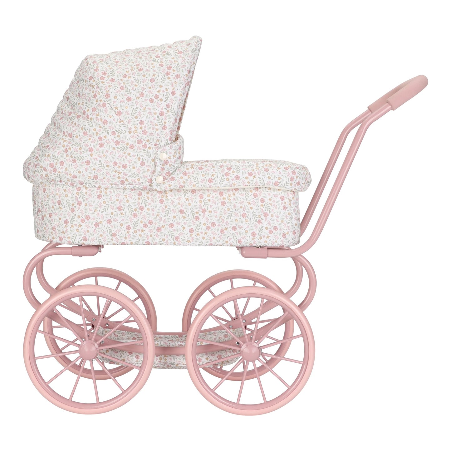 Метална бебешка количка за кукли Soft Flowers Little Dutch