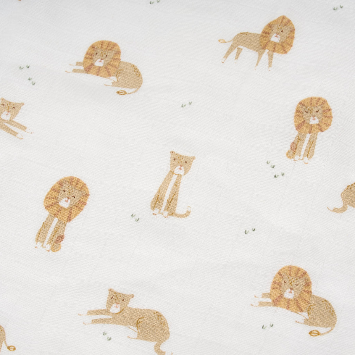 Бебешки Чаршаф с Ластик 60 x 120 см Safari Leo Little Dutch