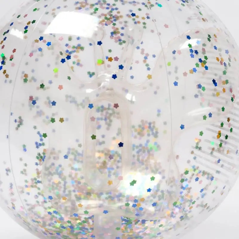 Надуваема плажна топка 3D Cotton Candy Glitter 35 см - Sunny Life