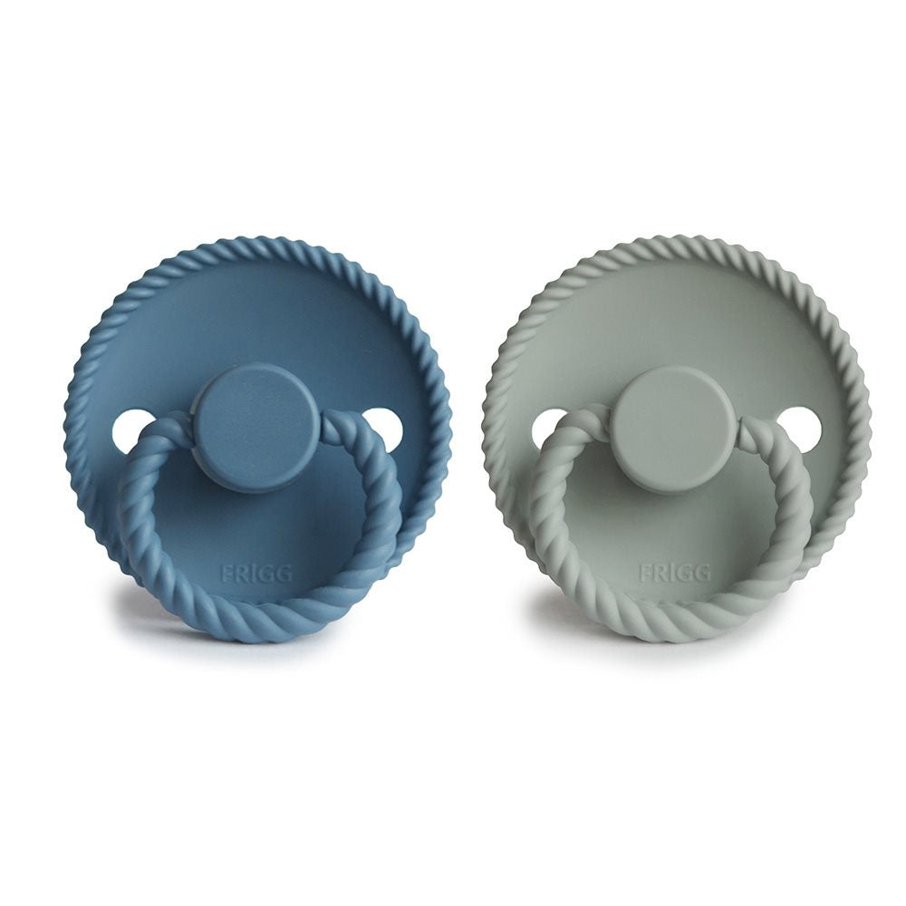 Биберони FRIGG Rope Ocean View/Sage 2 бр. силикон