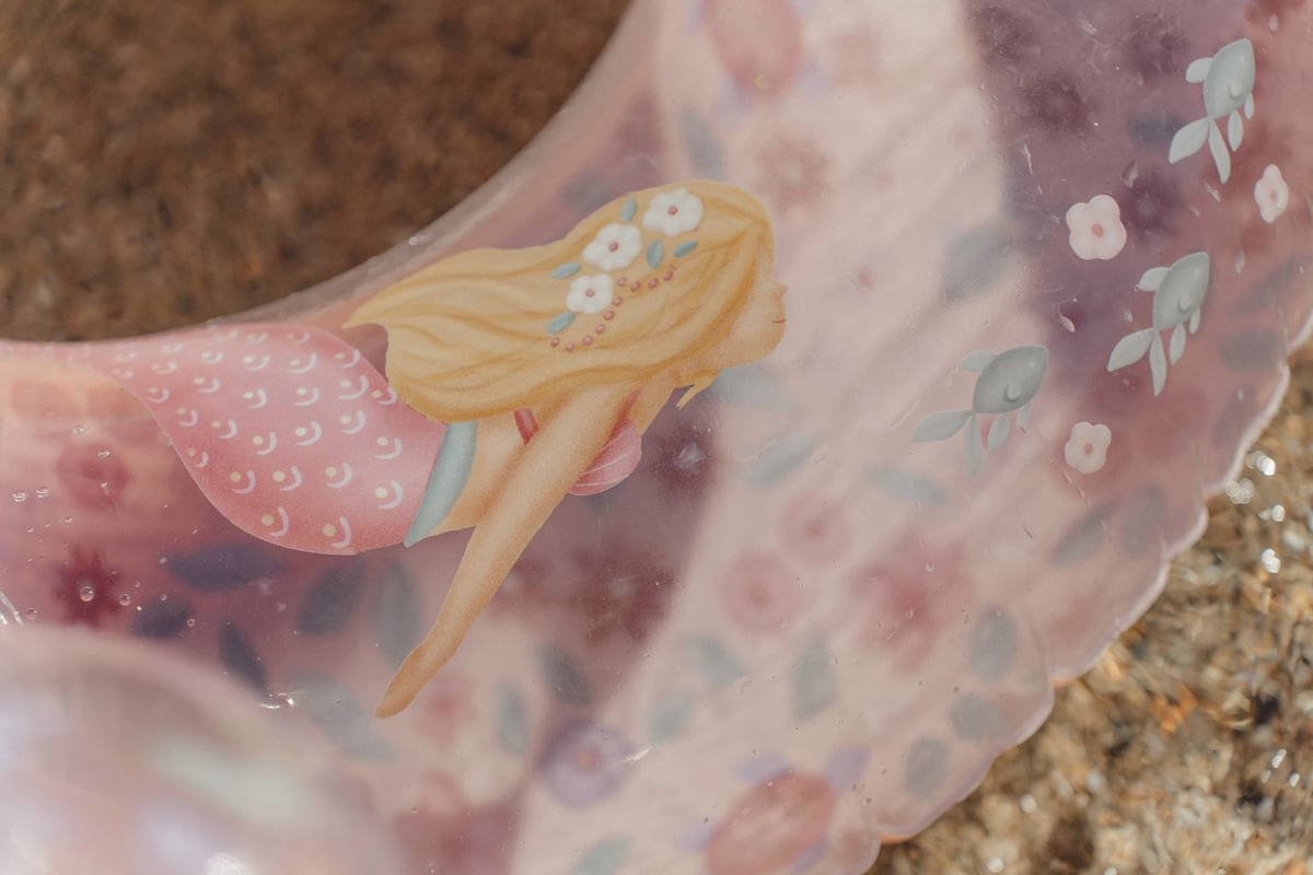 Детски пояс за плуване 91 см + опашка Dreamy Mermaid Little Dutch