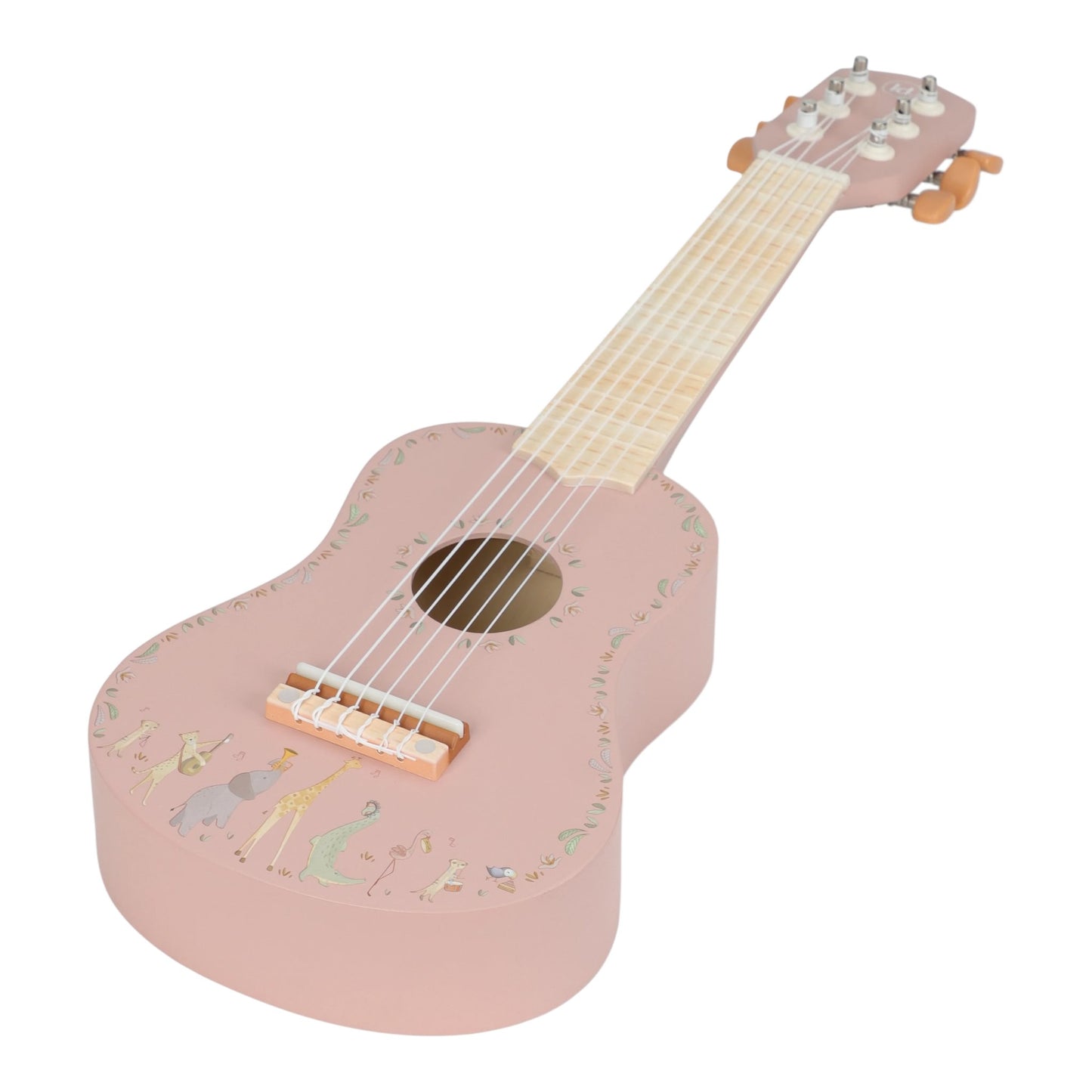 Дървена китара Pink Safari Friends FSC Little Dutch