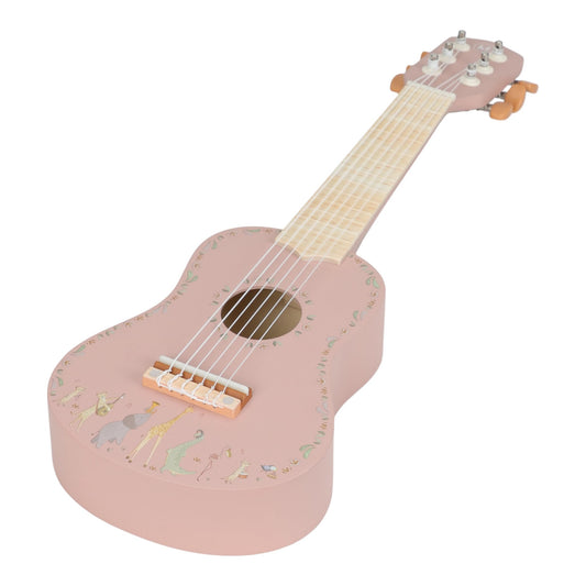 Дървена китара Pink Safari Friends FSC Little Dutch