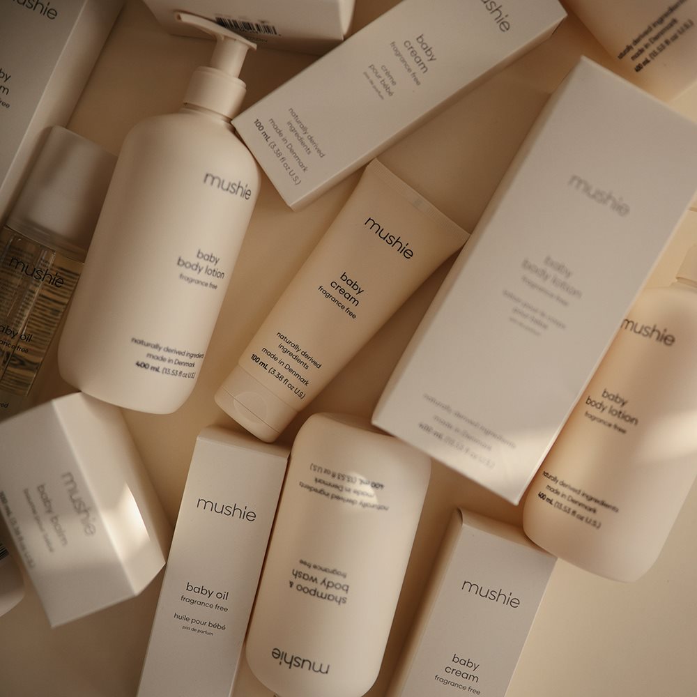 Бебешки шампоан и душ гел Mushie Fragrance Free 400 мл