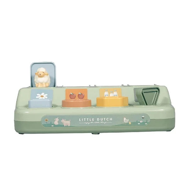 Занимателна Бебешка Играчка Pop-up Animals Little Farm Little Dutch